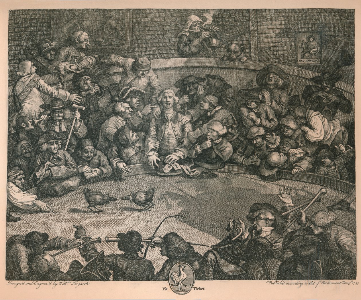 Kokpit, 1759. autorstwa William Hogarth