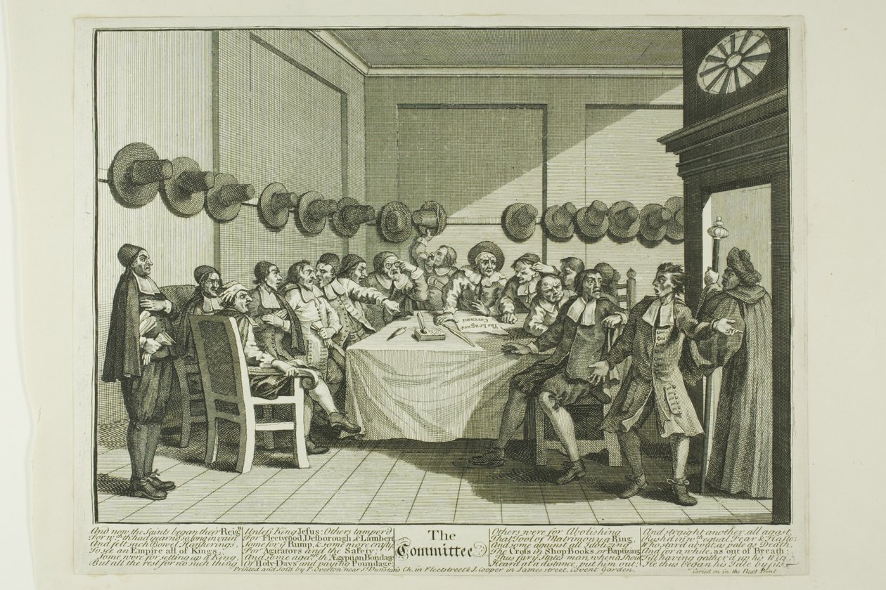 Komitet, płyta dziesiąta z Hudibras autorstwa William Hogarth