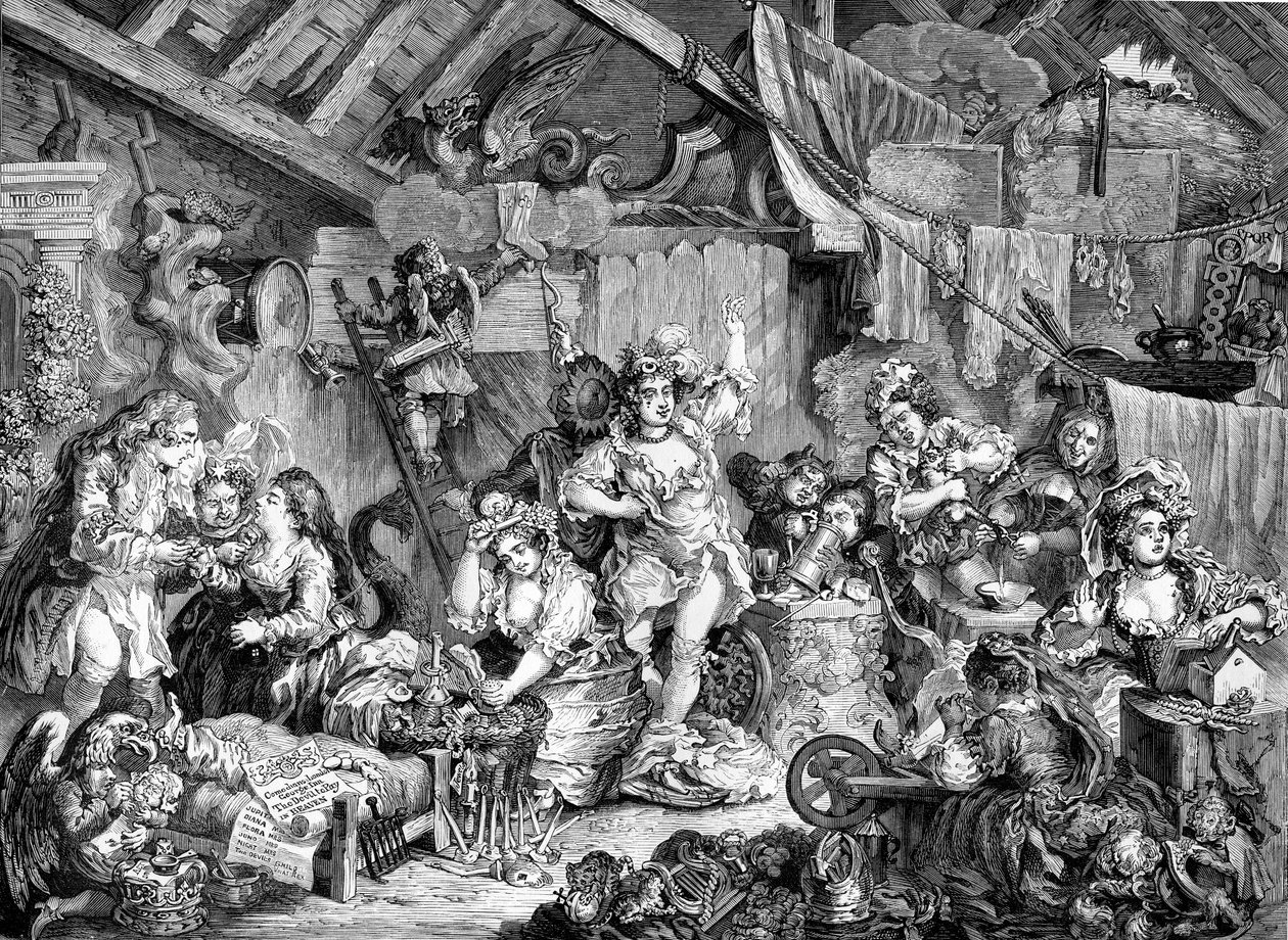 Kompania spacerowiczów Williama Hogartha autorstwa William Hogarth