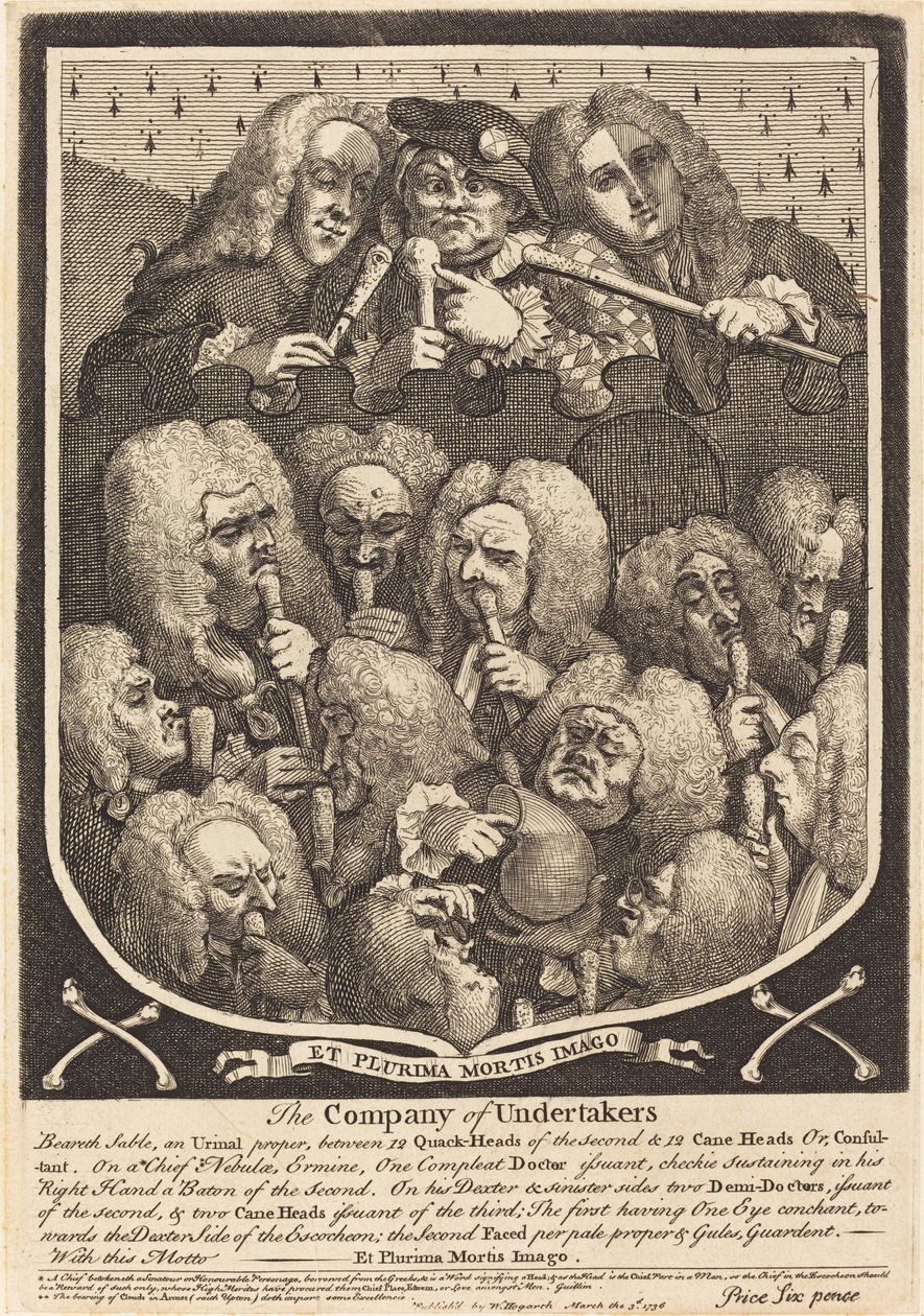 Towarzystwo Przedsiębiorców autorstwa William Hogarth