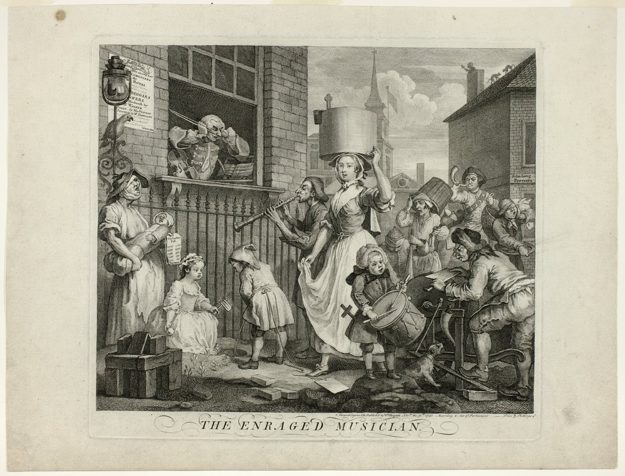Wściekły muzyk autorstwa William Hogarth