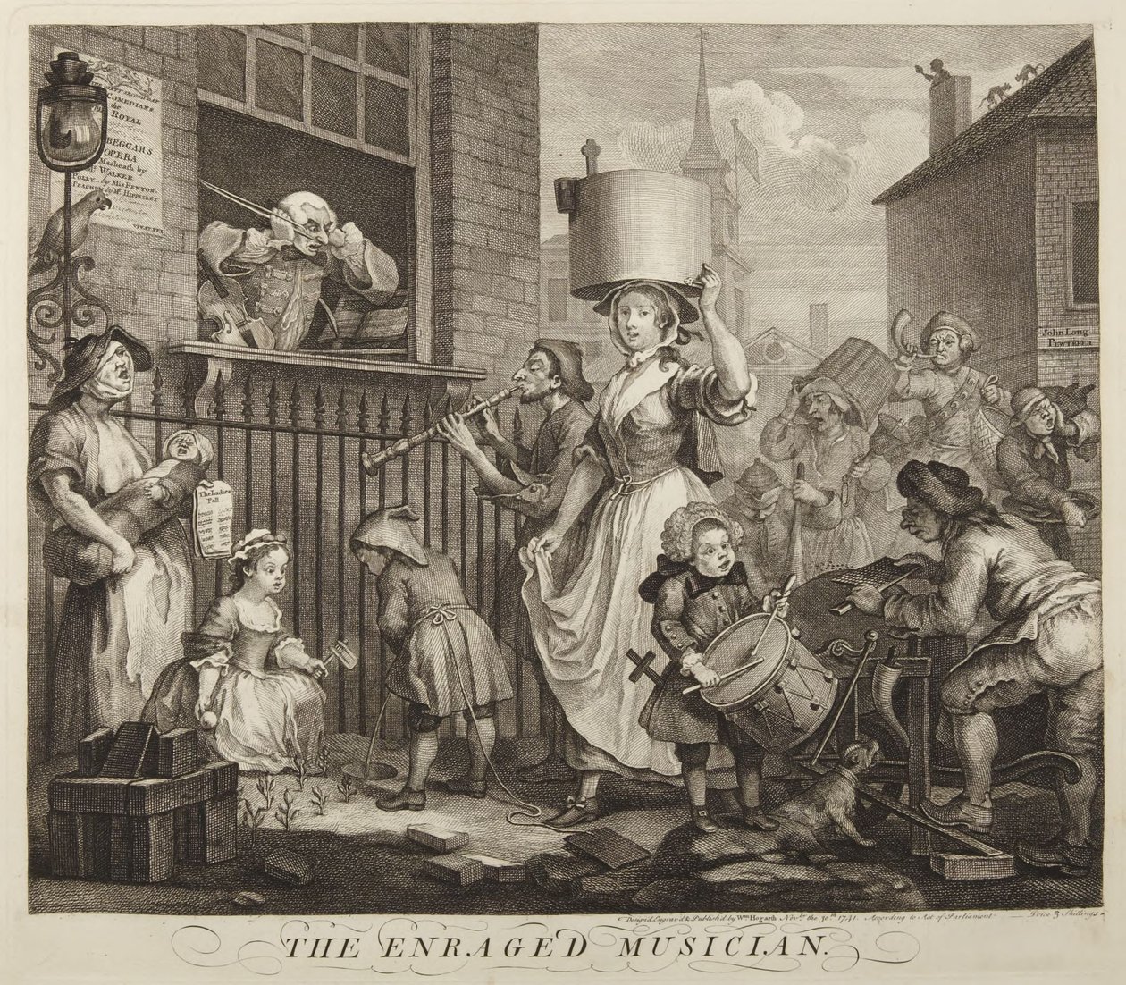 Rozwścieczony muzyk autorstwa William Hogarth