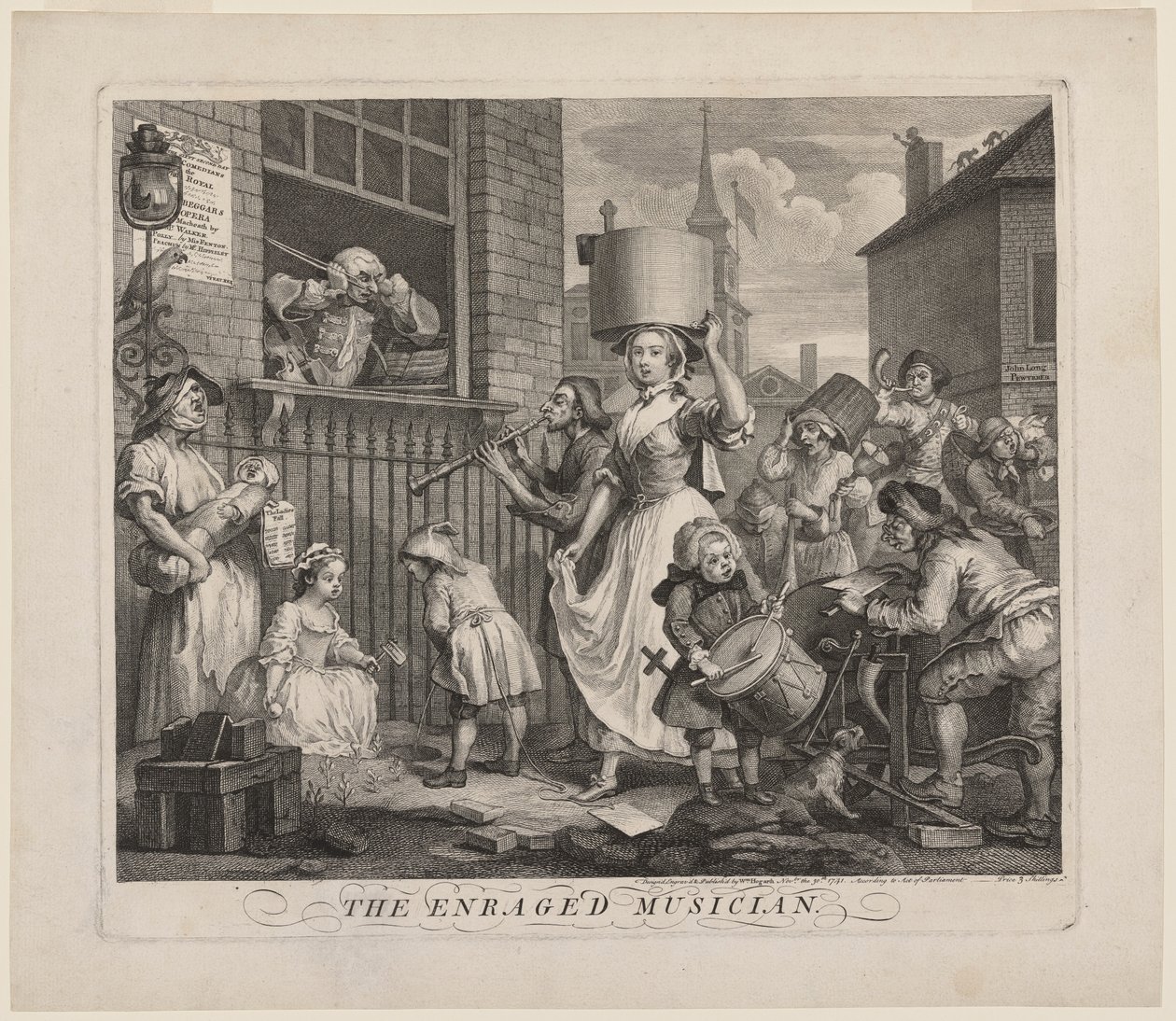 Rozwścieczony muzyk autorstwa William Hogarth