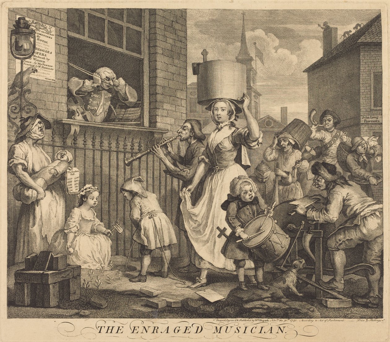 Rozwścieczony muzyk autorstwa William Hogarth