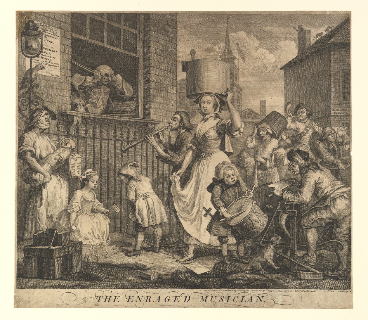 Rozwścieczony muzyk, 30 listopada 1741. autorstwa William Hogarth