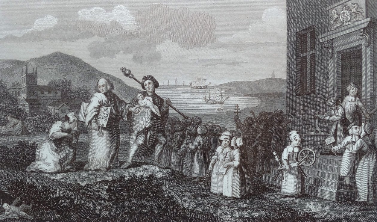 Podrzutkowie autorstwa William Hogarth