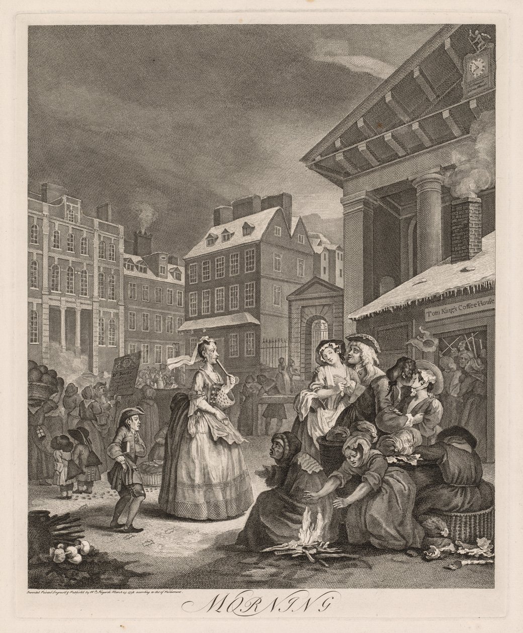 Cztery pory dnia autorstwa William Hogarth