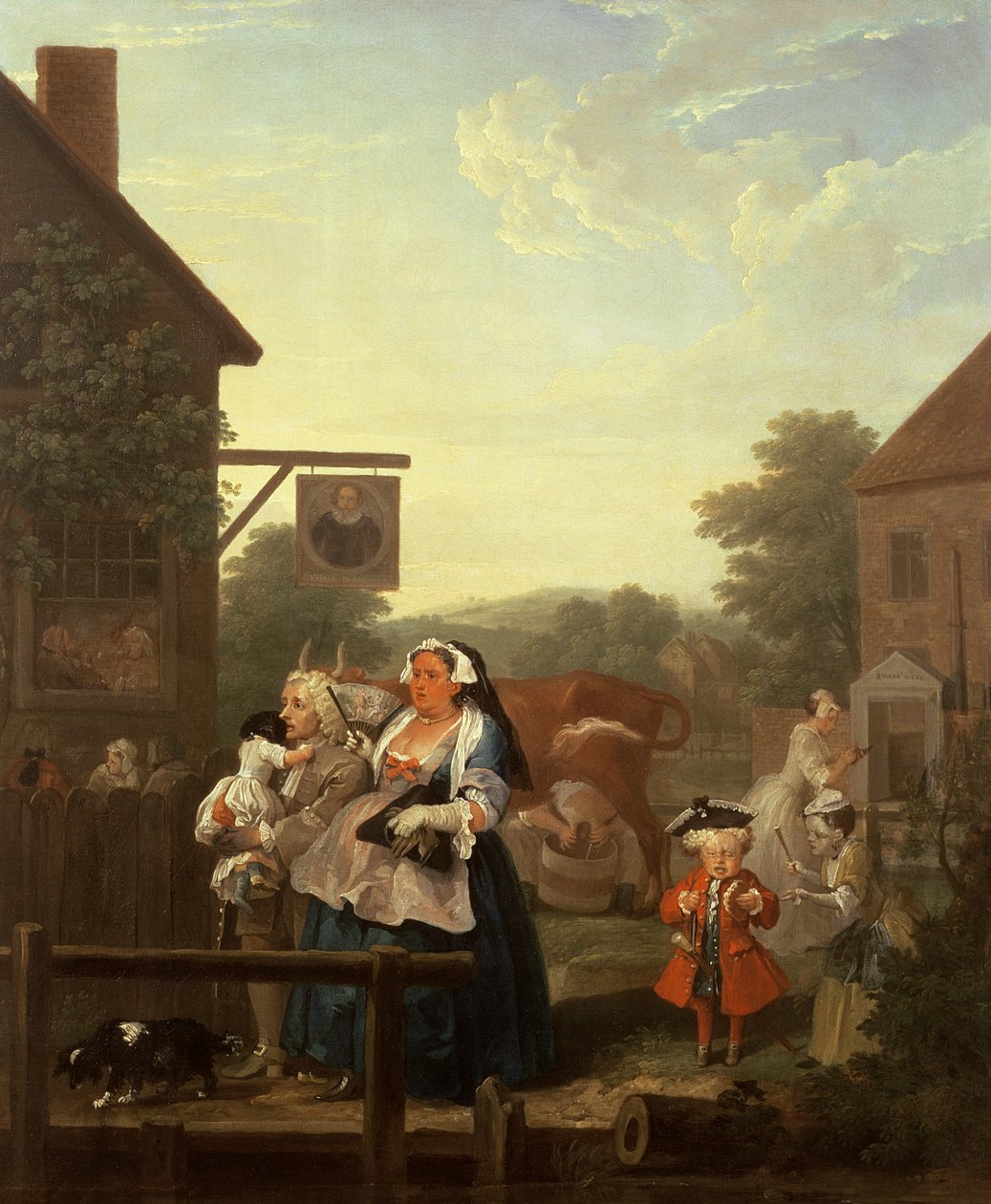 Cztery pory dnia: wieczór 1736 autorstwa William Hogarth