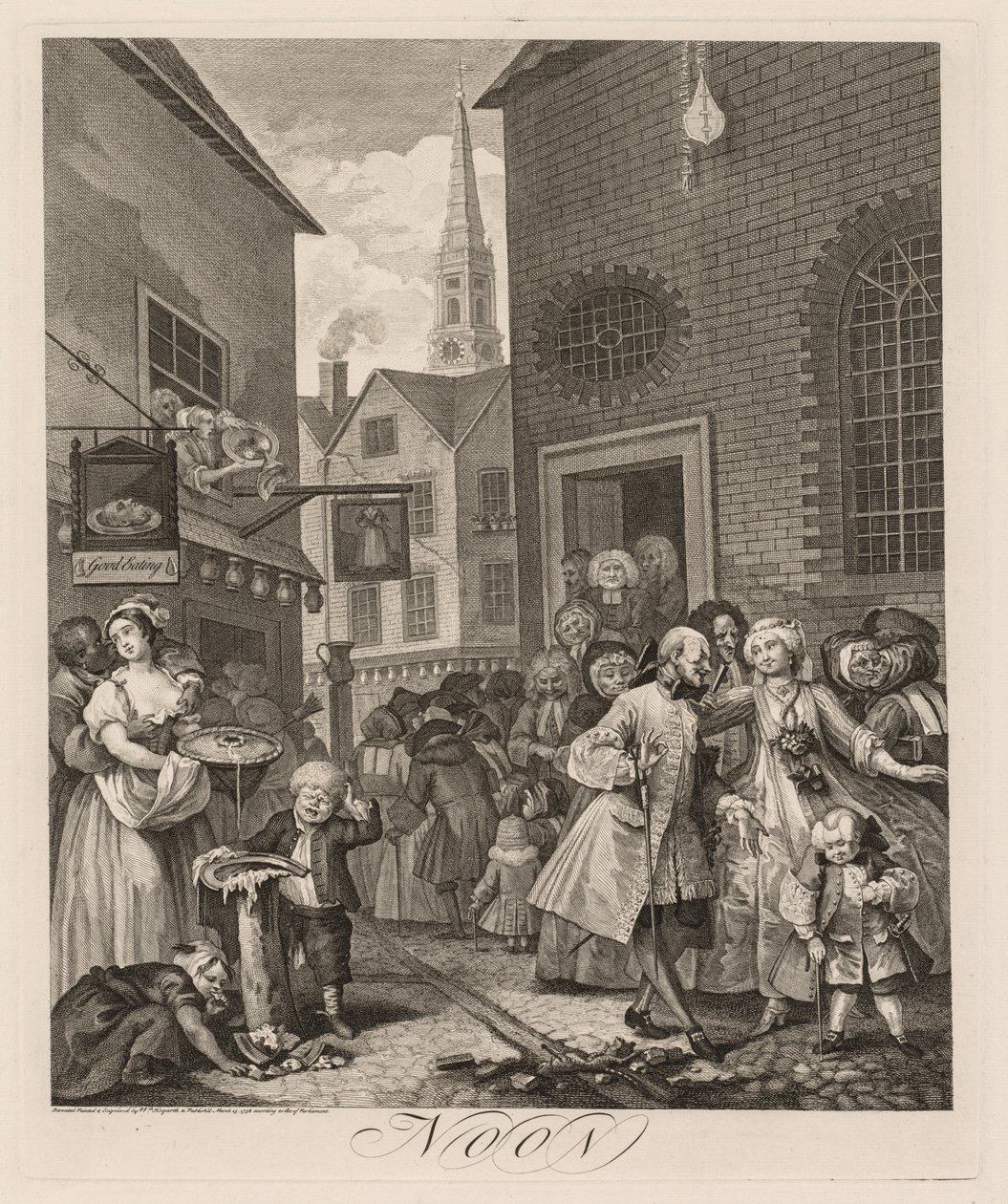 Cztery pory dnia: południe autorstwa William Hogarth