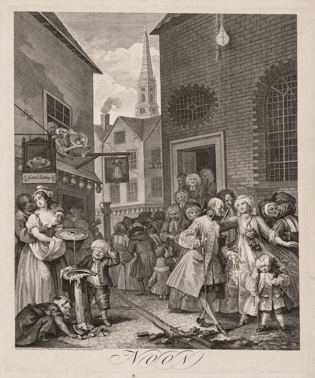 Cztery pory dnia: południe autorstwa William Hogarth