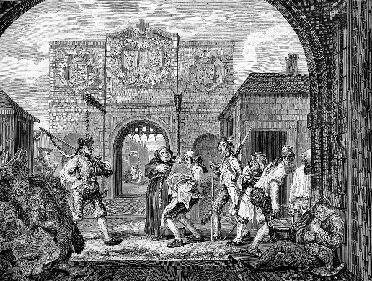 Bramy Calais – William Hogarth autorstwa William Hogarth
