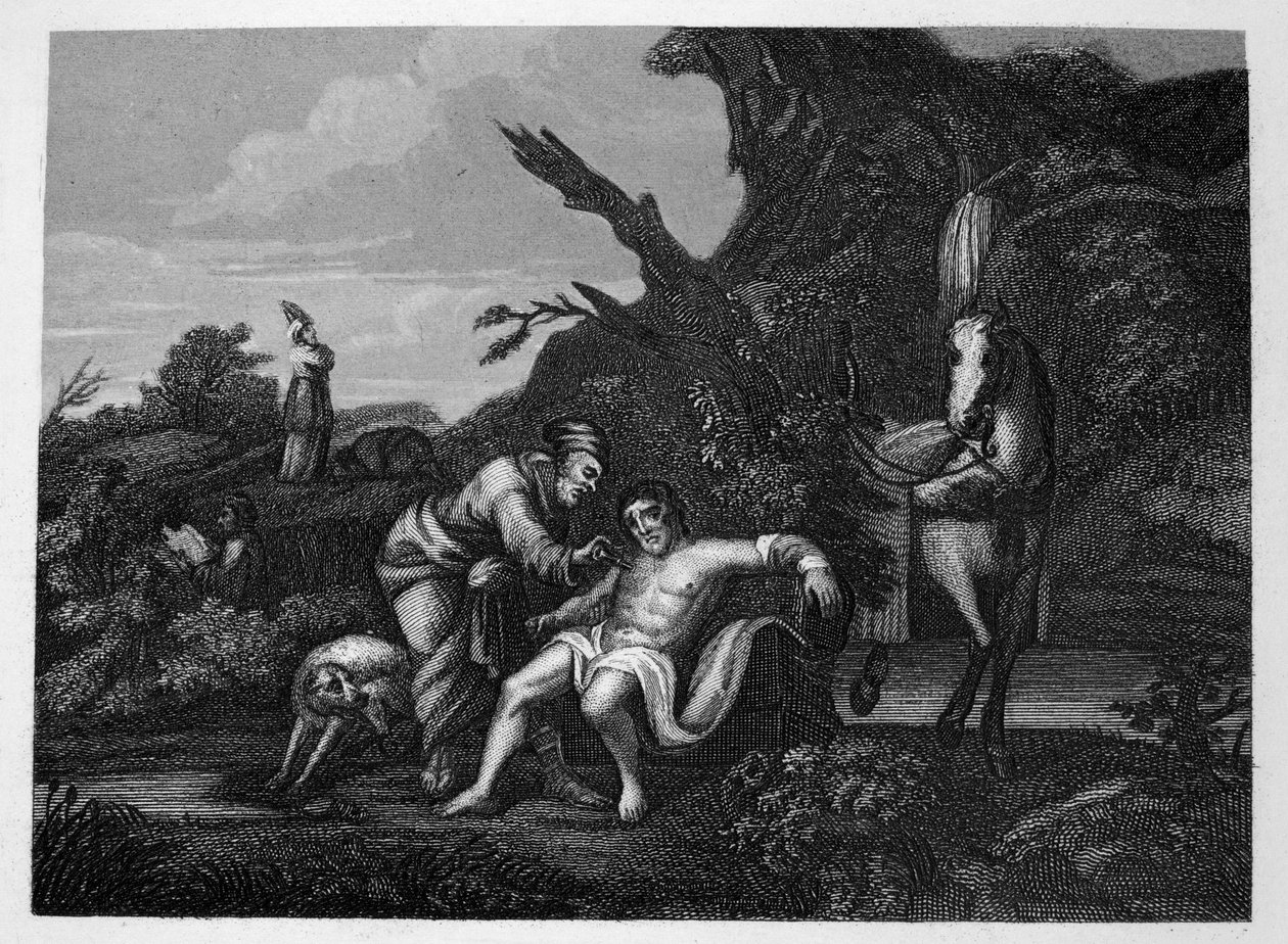 Dobry Samarytanin autorstwa William Hogarth