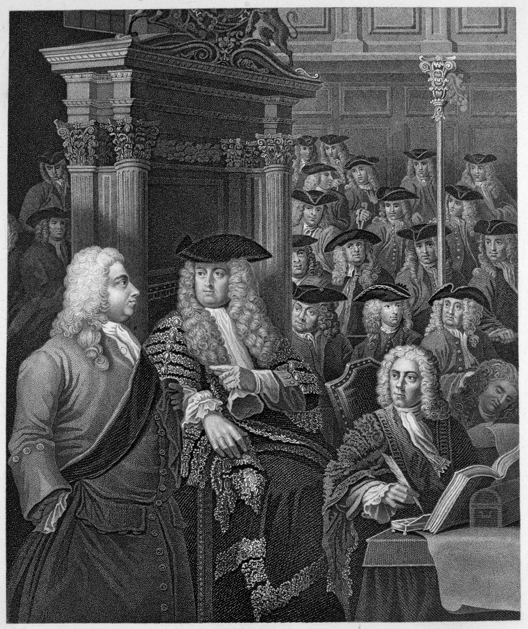 Izba Gmin autorstwa William Hogarth