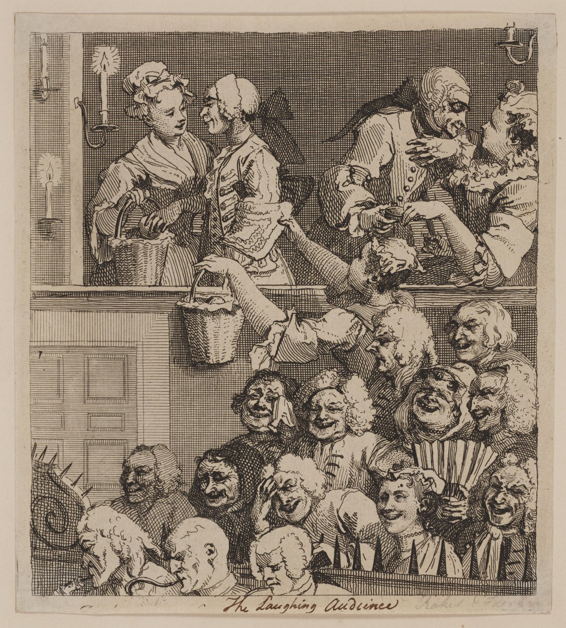 Roześmiana publiczność autorstwa William Hogarth