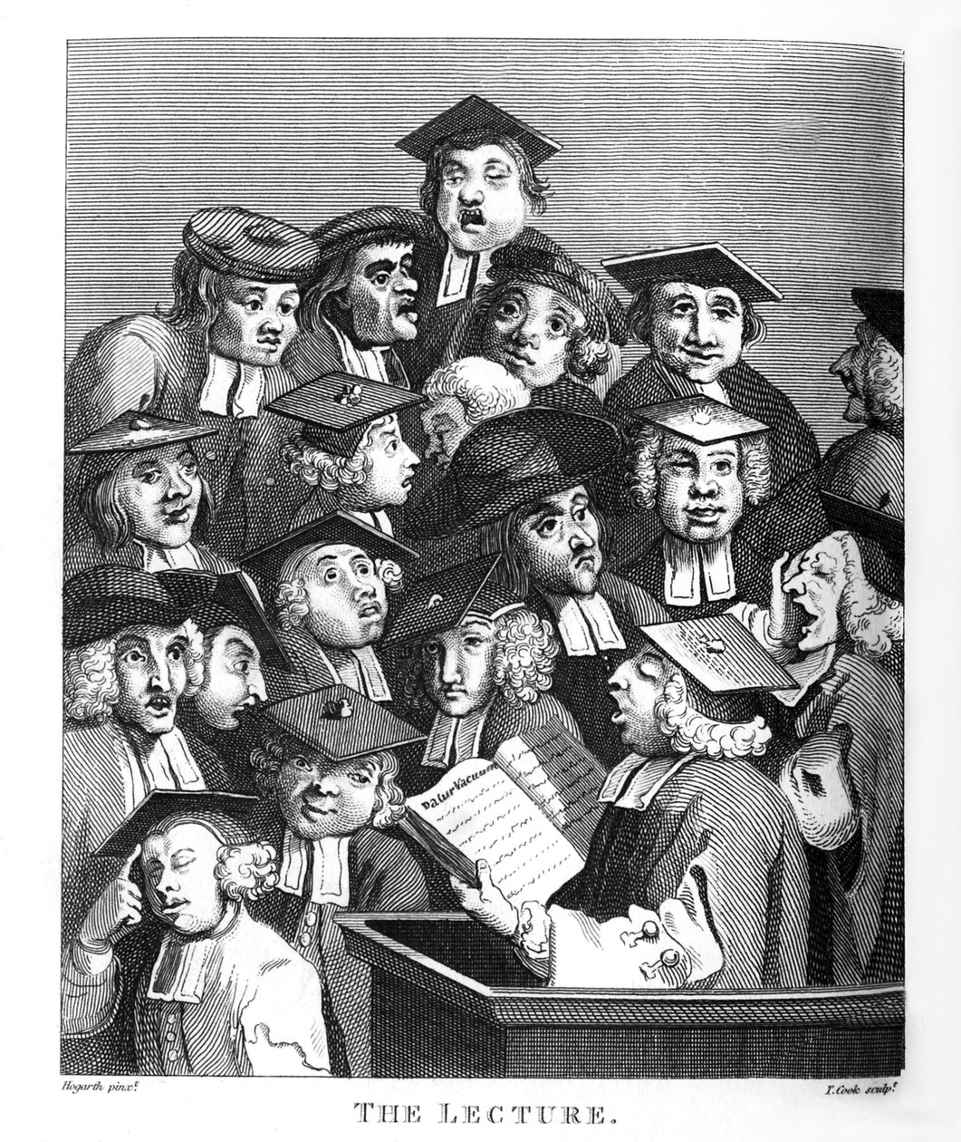 Wykład Williama Hogartha autorstwa William Hogarth