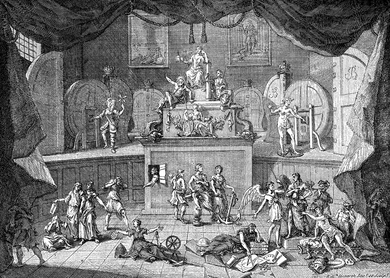 Loteria, 1721. autorstwa William Hogarth
