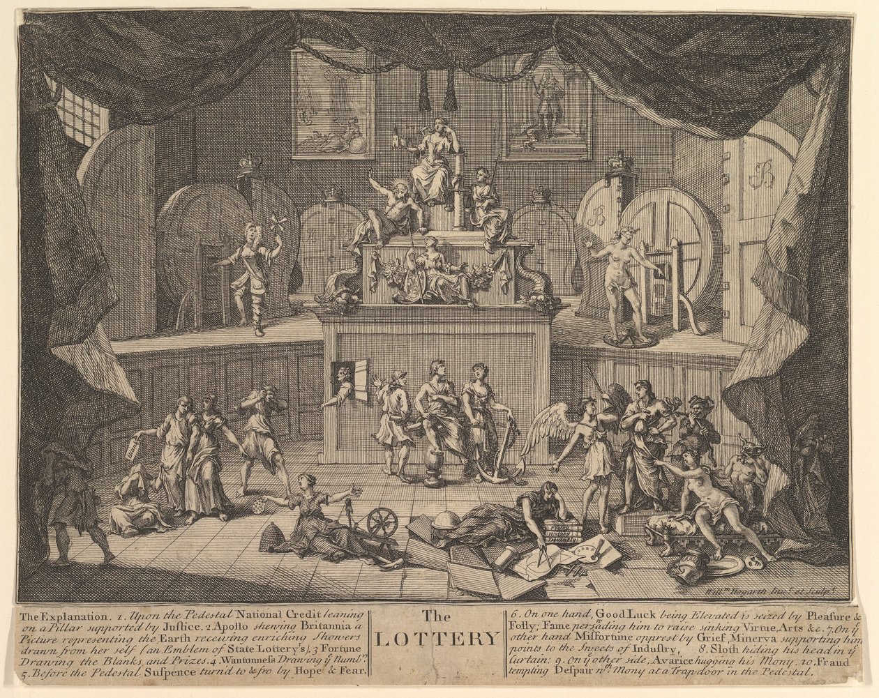 Loteria, po 1724 r. autorstwa William Hogarth