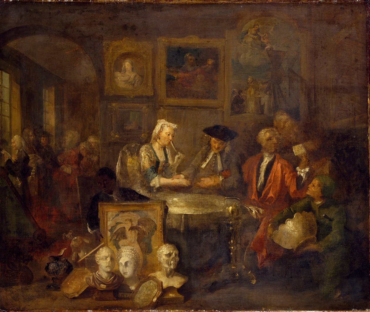 Umowa małżeńska, początek lat 30. XVIII wieku autorstwa William Hogarth