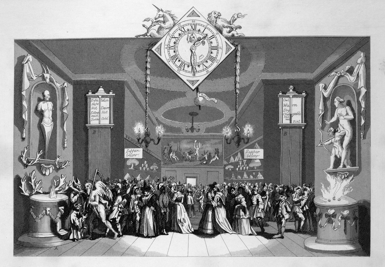 Bilet na maskaradę autorstwa William Hogarth