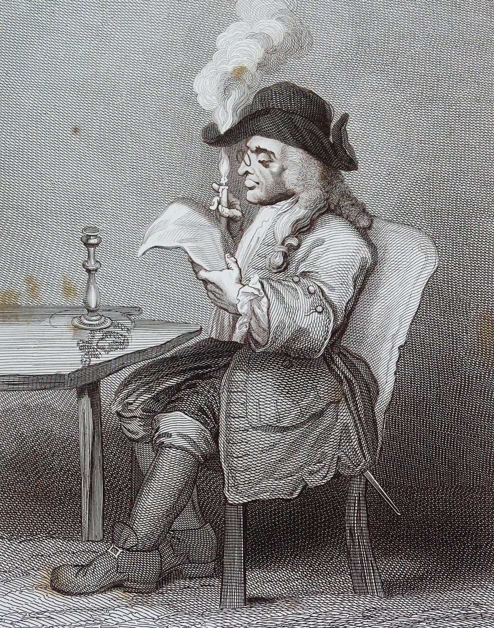 Polityk. przez Williama Hogartha (1697/1764), autorstwa William Hogarth