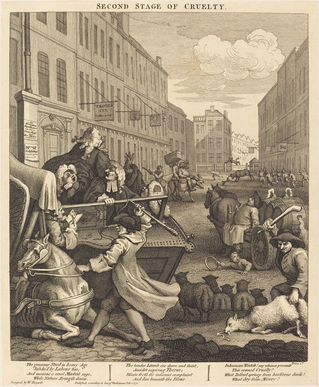 Drugi etap okrucieństwa autorstwa William Hogarth