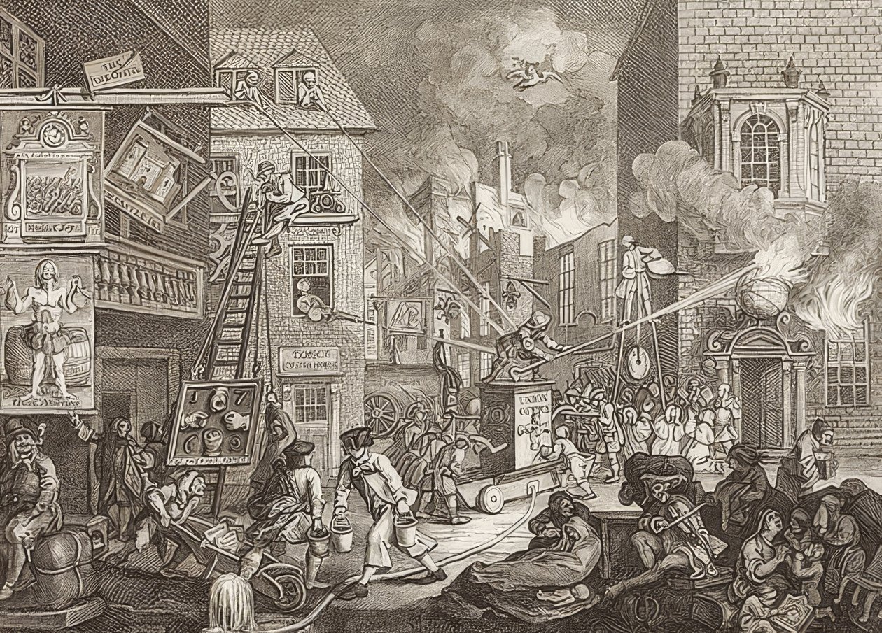 The Times , tablica 1 / Die Zeiten, Blatt 1. 1762 autorstwa William Hogarth