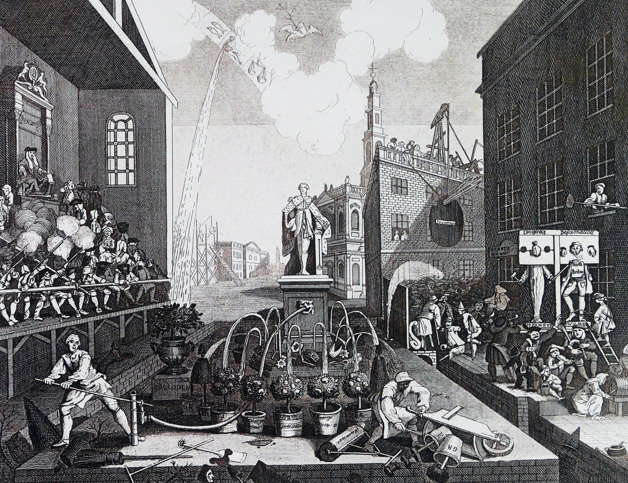 Czasy. Tablica II 1762, autorstwa Williama Hogartha autorstwa William Hogarth