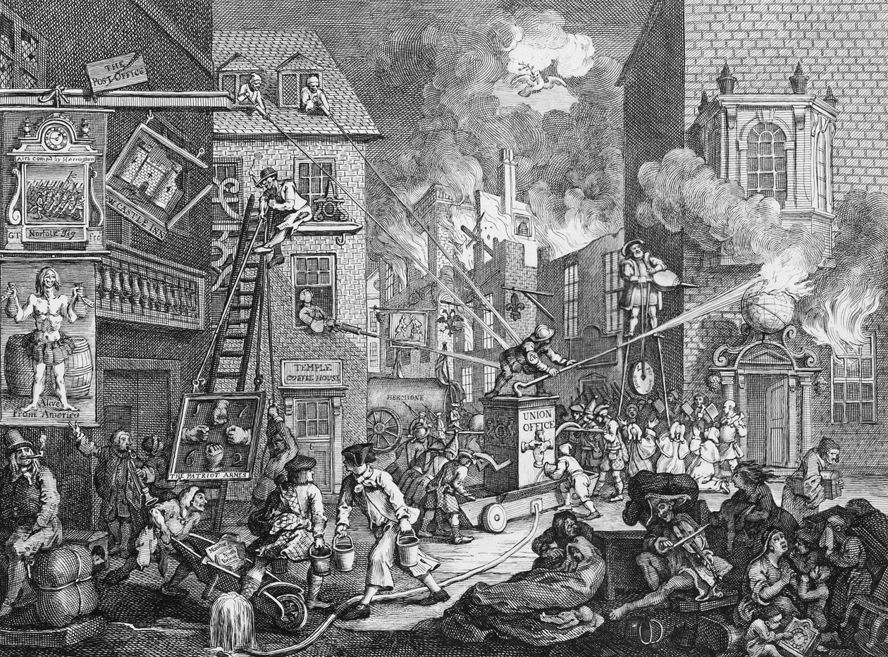 ټایمز، پلیټ I، 1762 پولی autorstwa William Hogarth