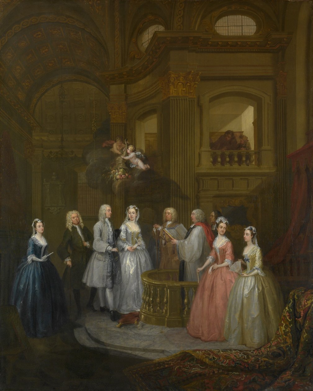 Ślub Stephena Beckinghama i Mary Cox autorstwa William Hogarth