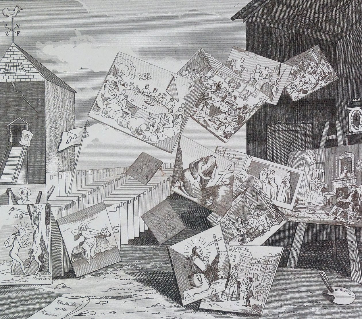Bitwa obrazów autorstwa William Hogarth