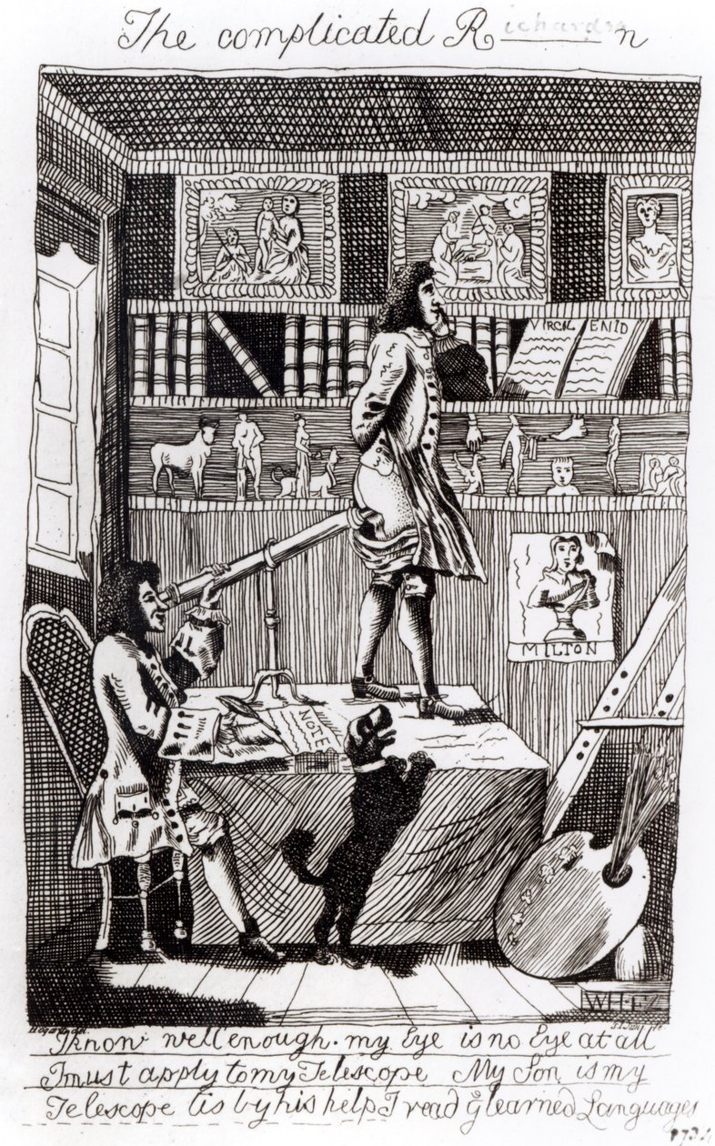 Skomplikowany Richardson, 1724 autorstwa William Hogarth