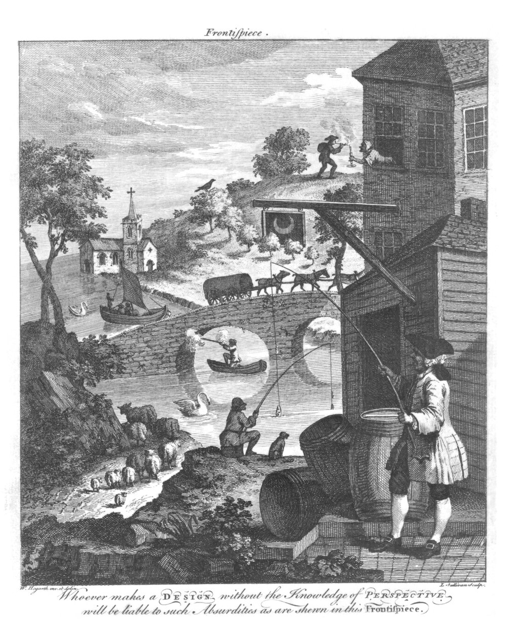 Znaczenie poznania perspektywy, XVIII wiek (fot. bw) autorstwa William Hogarth