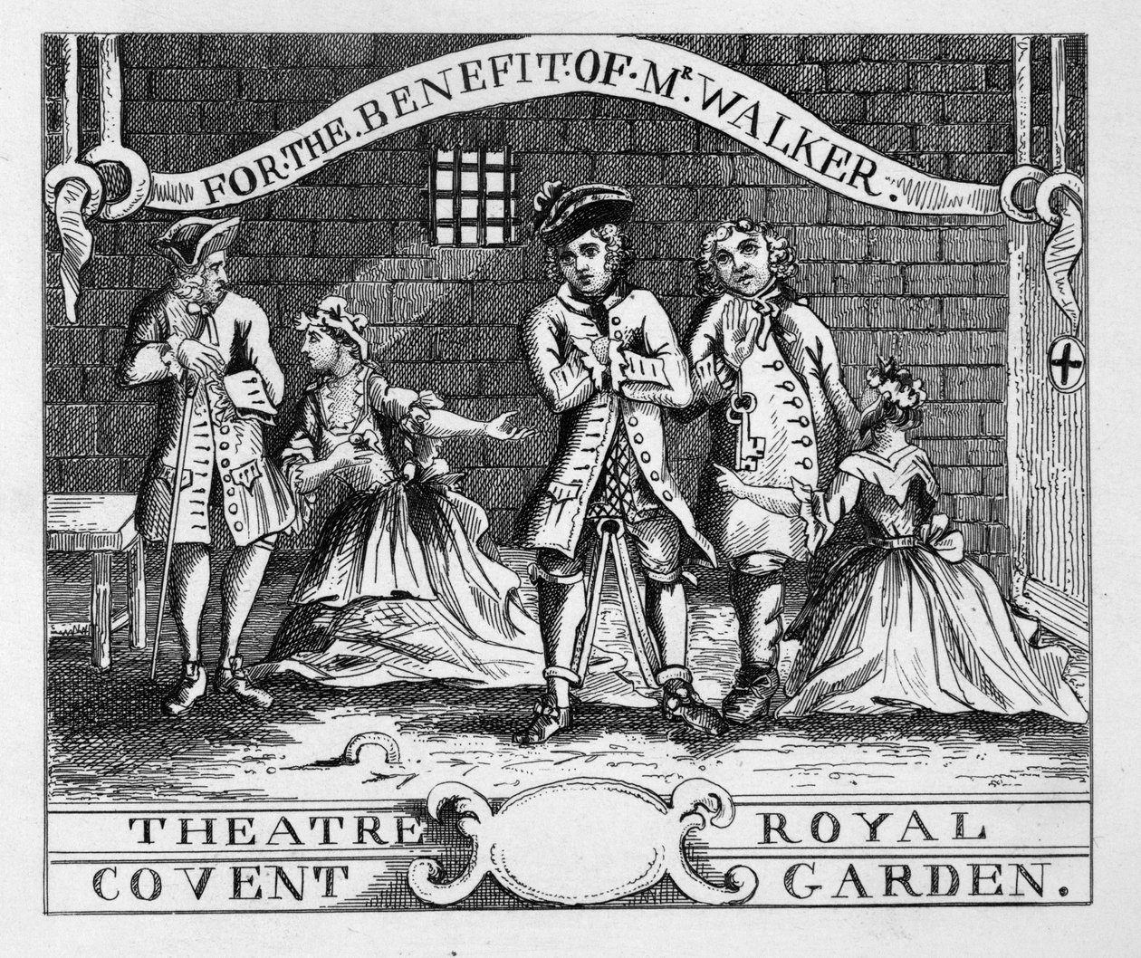 Teatr Królewski, Covent Garden autorstwa William Hogarth