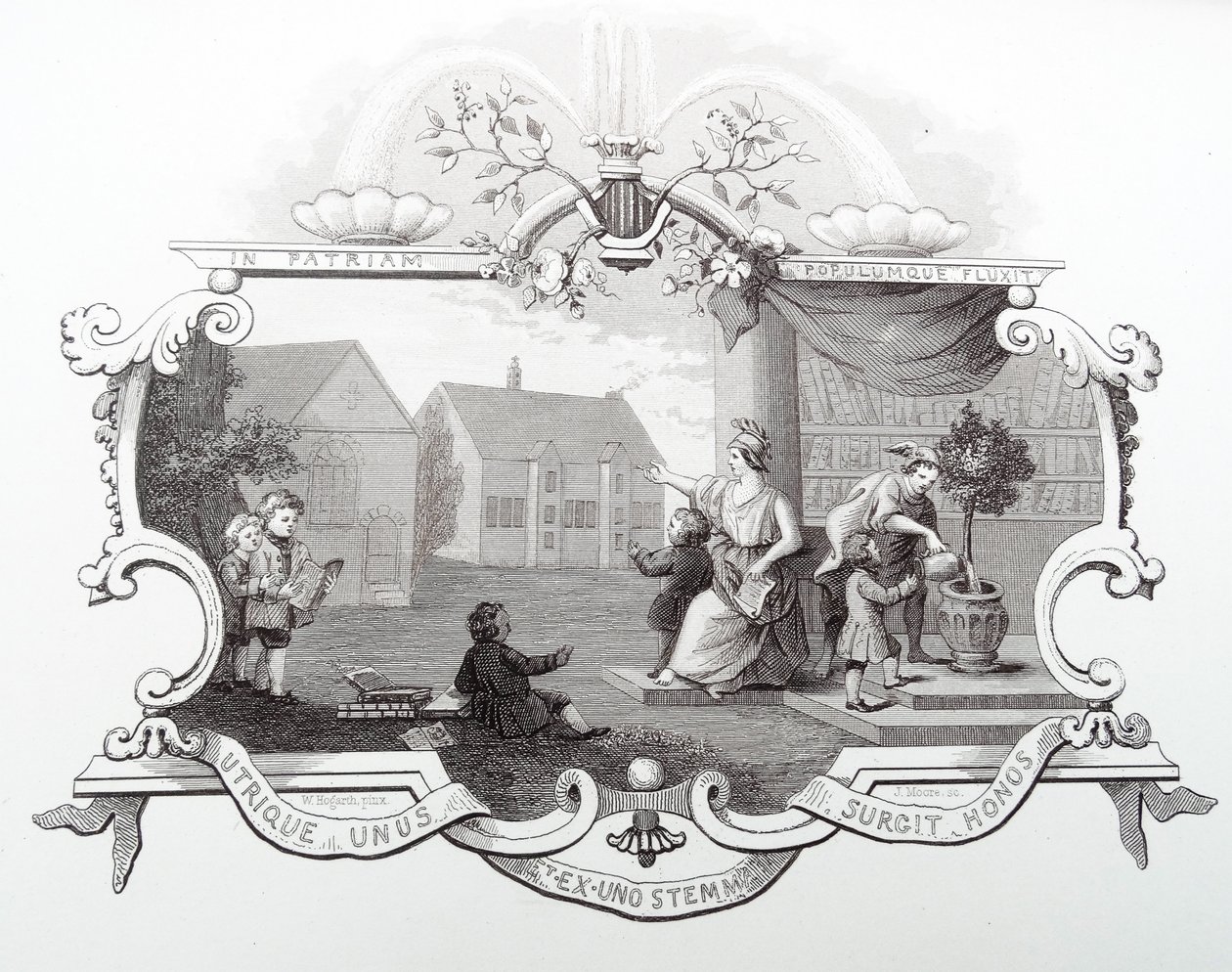 Bilet na szkolną ucztę w Tiverton autorstwa William Hogarth