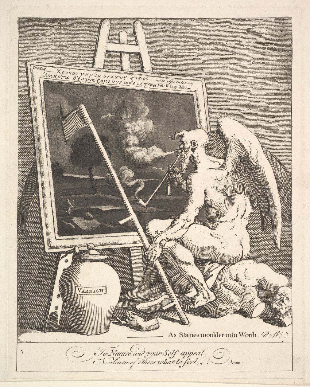 Czas palenia obrazu, ok. godz. 1761. autorstwa William Hogarth
