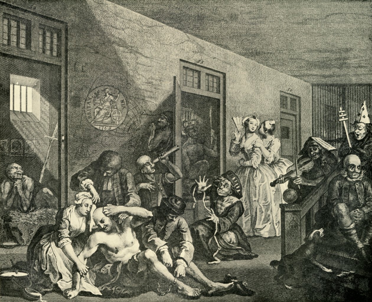 Leczenie obłąkanych, 1733, 1925. autorstwa William Hogarth