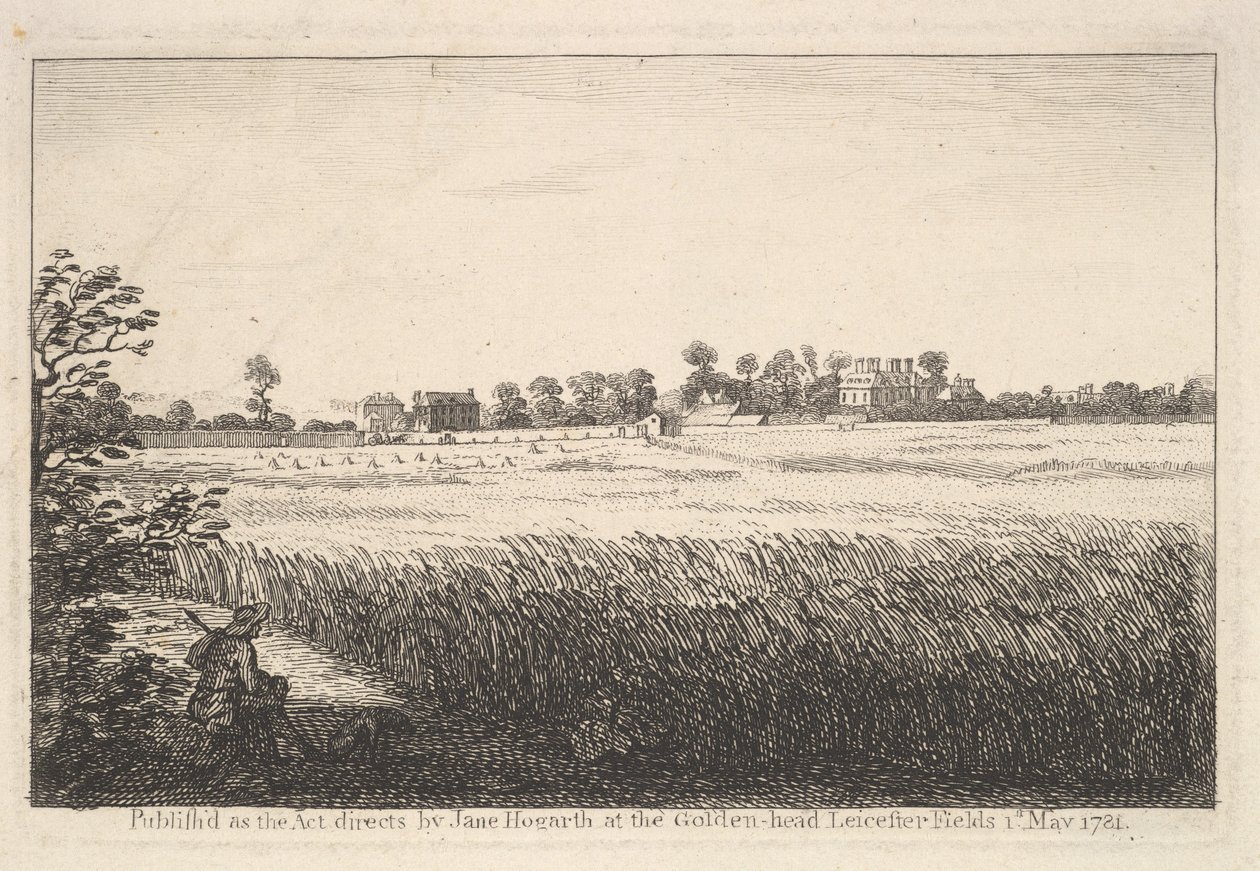 Widok Ranbys House, 1 maja 1781 r. autorstwa William Hogarth