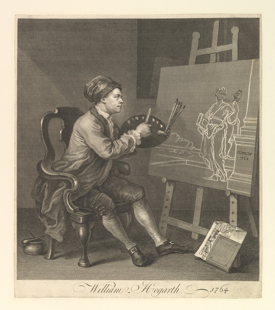 William Hogarth, sierżant malarz do Jego Królewskiej Mości, 1764. autorstwa William Hogarth
