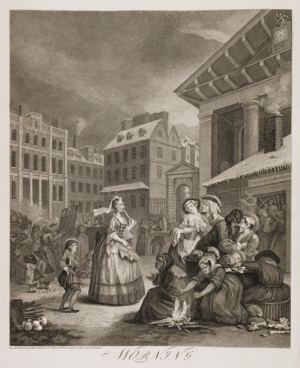 pl: Cztery pory dnia: Poranek autorstwa William Hogarth