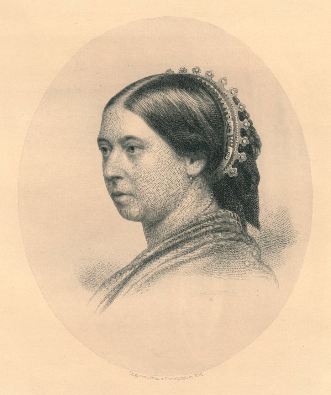 Jej Wysokość Królowa, c. 1860. autorstwa William Holl