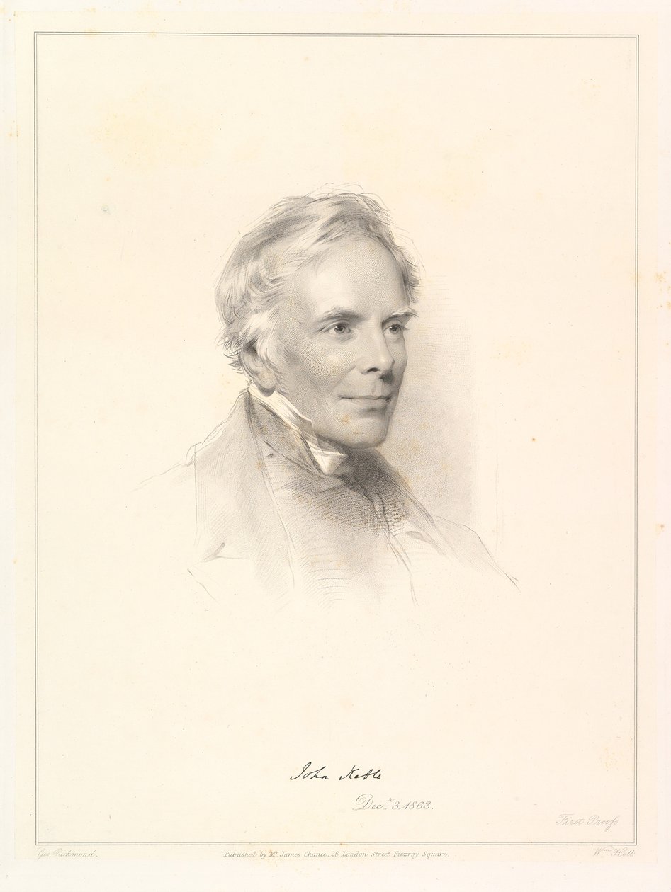 Portret Johna Keble, 1863. autorstwa William Holl