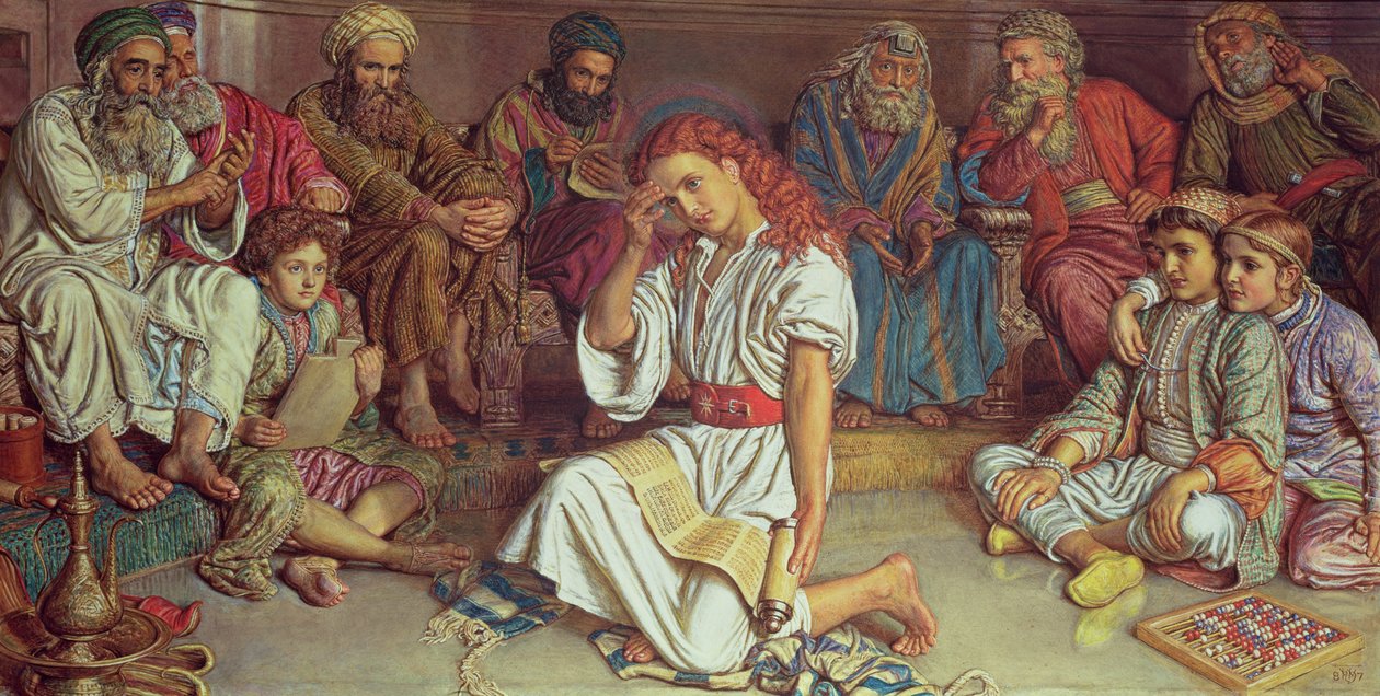Chrystus wśród lekarzy, 1887 (gwasz) autorstwa William Holman Hunt