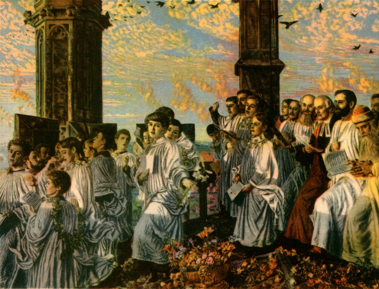 „Majowy poranek na Wieży Magdaleny”, 1888-1890, 1942. autorstwa William Holman Hunt