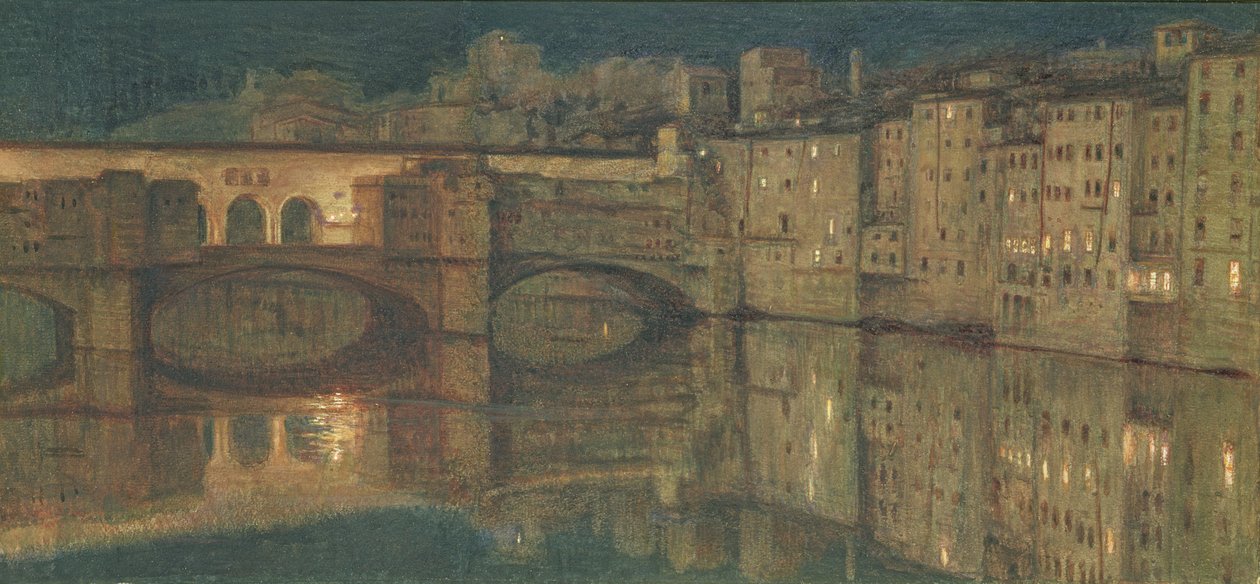 Ponte Vecchio, Florencja autorstwa William Holman Hunt