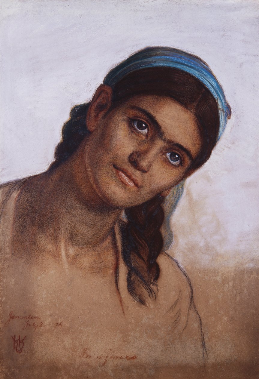 Studium syryjskiej kobiety, 1876 autorstwa William Holman Hunt