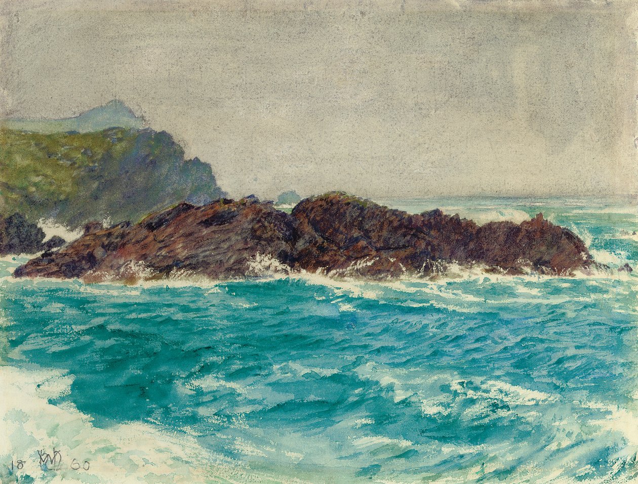 Wybrzeże Kornwalii autorstwa William Holman Hunt
