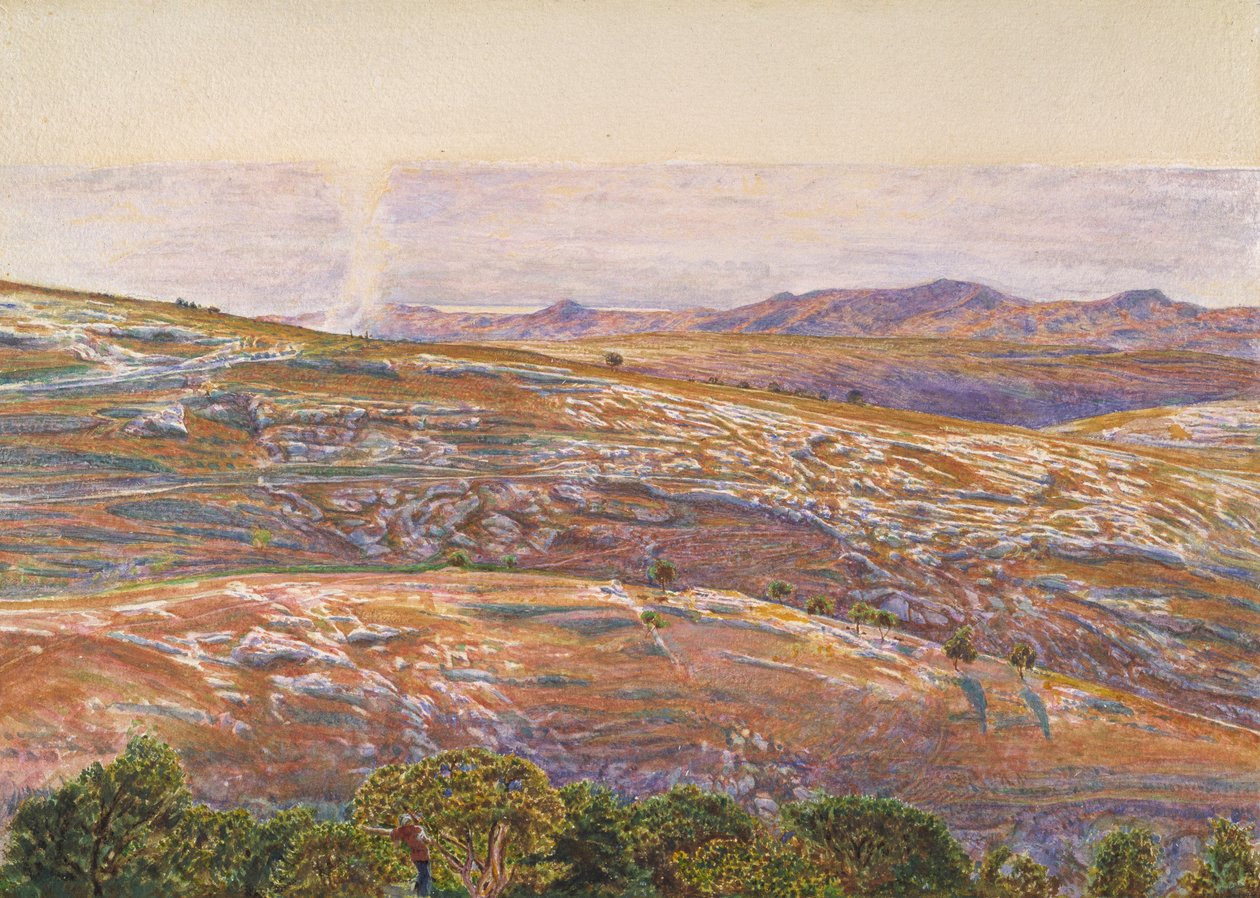 Morze Martwe z Siloam, 1861 autorstwa William Holman Hunt