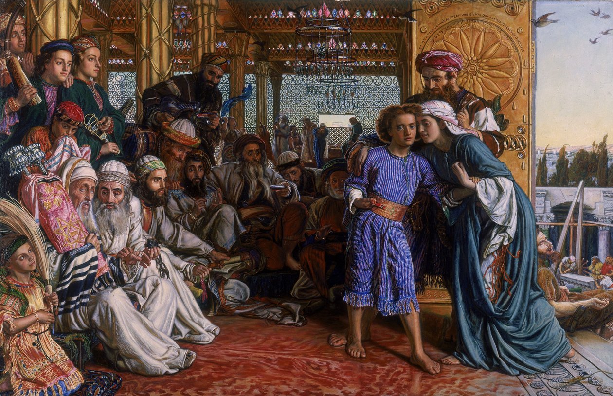 Znalezienie Zbawiciela w Świątyni autorstwa William Holman Hunt