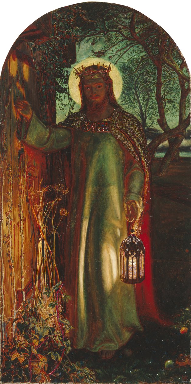 Światło świata, ok. 1852 (olej na płótnie) autorstwa William Holman Hunt