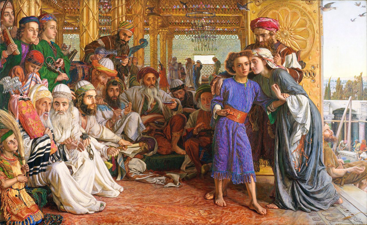 odkrycie Zbawiciela w świątyni autorstwa William Holman Hunt